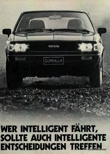 TOYOTA-COROLLA-1-1981-Reklame-Werbung-genuine Ad-La publicité-nl-Versandhandel