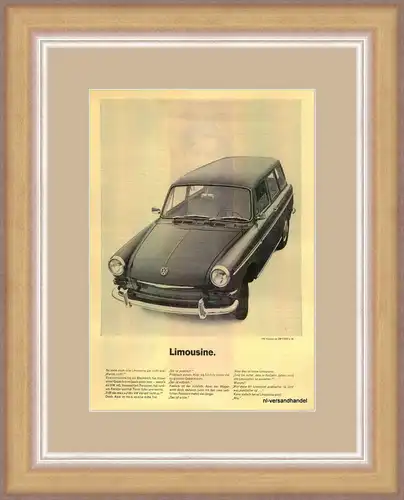 VW-VARIANT-1964-VINTAGE-Reklame-Werbung-genuine Ad-La publicité-nl-Versandhandel