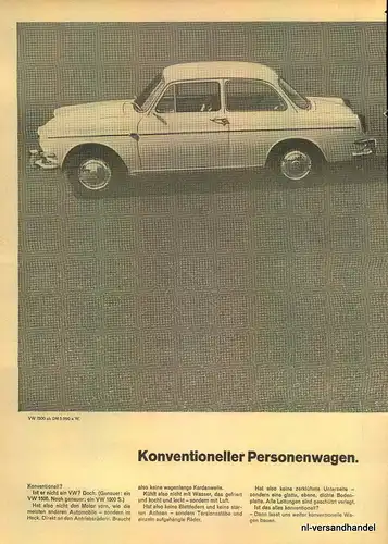 VW-1500-1964-VINTAGE-Reklame-Werbung-genuine Ad-La publicité-nl-Versandhandel