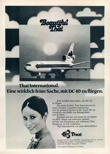 Thai-International-DC10-Reklame-Werbung-airline print ad-Aerolíneas Publicidad