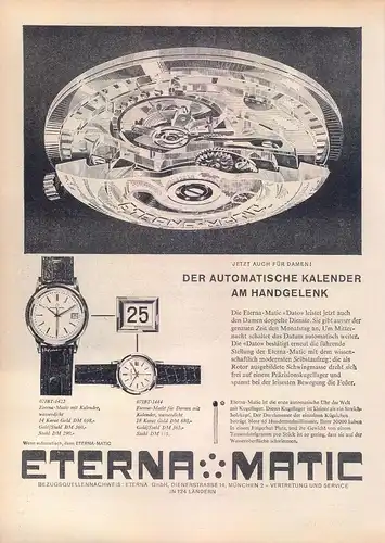 Eterna-Matic-1960-Reklame-Werbung-vintage print ad-Vintage Publicidad