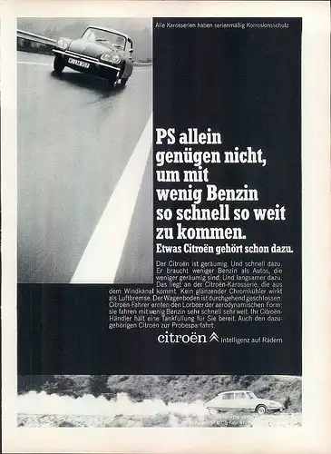 Citroen-DS-1969-Reklame-Werbung-genuine Advert-La publicité-nl-Versandhandel