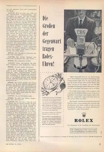 Rolex-Datejust-#6605-1960-Reklame-Werbung-vintage print ad-Vintage Publicidad