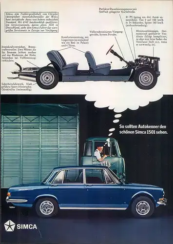 Simca-1501-1969--Reklame-Werbung-genuine Advert-La publicité-nl-Versandhandel