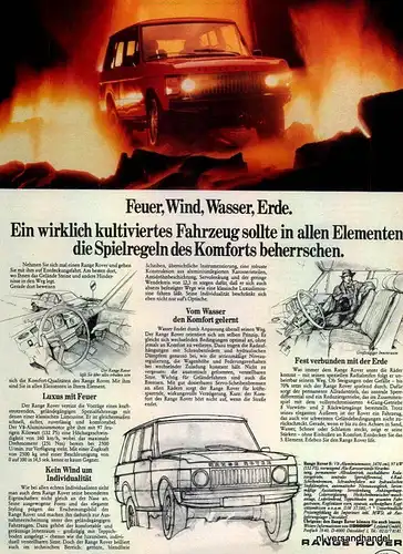 LAND ROVER-RANGE ROVER-81-Reklame-Werbung-genuine Advert-La publicité-nl-Versand