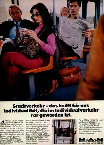 MAN-STADTVERKEHR-81-Reklame-Werbung-genuine Advert-La publicité-nl-Versandhandel