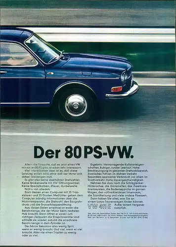 VW-411E-1969-III-Reklame-Werbung-genuine Advert-La publicité-nl-Versandhandel