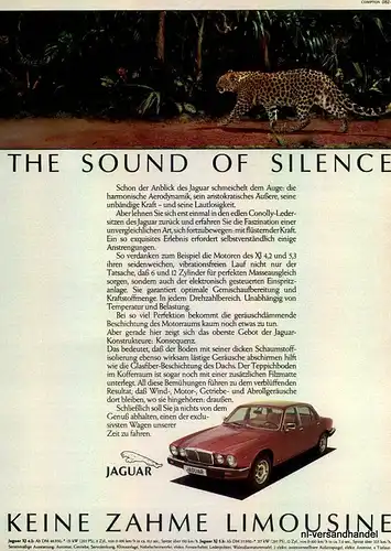 JAGUAR-XJ-5.3-1981-Reklame-Werbung-genuine Advert-La publicité-nl-Versandhandel