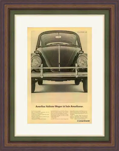 VW-BEETLE-1965-Reklame-Werbung-genuine Ad-La publicité-nl-Versandhandel