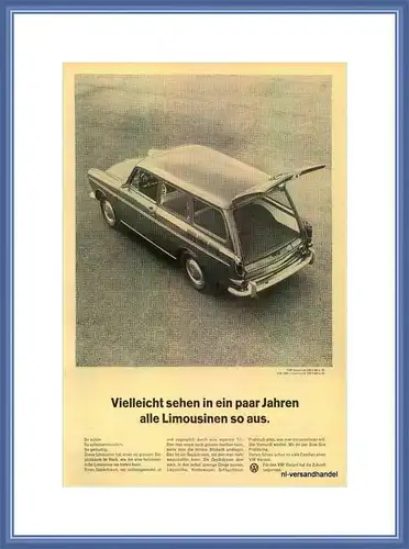 VW-VARIANT-1965-Reklame-Werbung-genuine Ad-La publicité-nl-Versandhandel