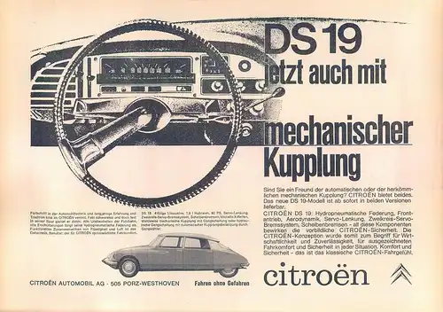 Citroen-DS-19-1963-VI-Reklame-Werbung-genuineAdvertising-nl-Versandhandel