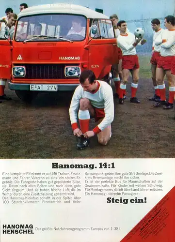 Hanomag-1969-II-Reklame-Werbung-genuine Advert-La publicité-nl-Versandhandel