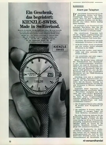 KIENZLE-SWISS-1968-Reklame-Werbung-genuine Advert-La publicité-nl-Versandhandel