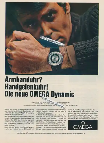 Omega-Dynanic-1968-Reklame-Werbung-genuine Advertising-nl-Versandhandel