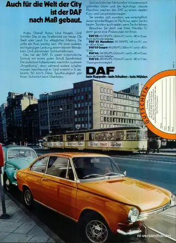DAF-55-1971-Reklame-Werbung-genuine Advert-La publicité-nl-Versandhandel