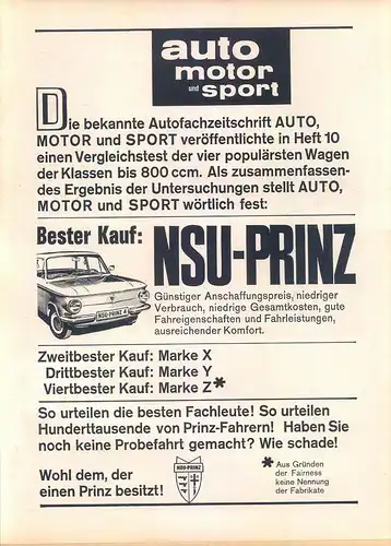 NSU-Prinz-1963-Reklame-Werbung-genuineAdvertising-nl-Versandhandel