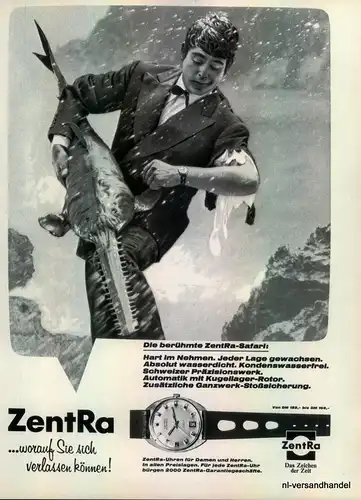 ZENTRA-1968-Reklame-Werbung-genuine Advert-La publicité-nl-Versandhandel