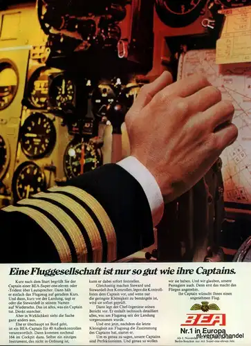 BEA-CAPTAINS-1971-Reklame-Werbung-genuine Advert-La publicité-nl-Versandhandel