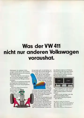 VW-411L-1969-Reklame-Werbung-genuine Advert-La publicité-nl-Versandhandel