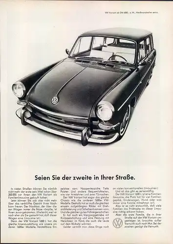VW-1600L-Variant-67-Reklame-Werbung-genuine Advert-La publicité-nl-Versandhandel