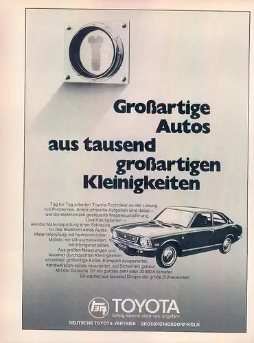 Toyota-Corolla-1973-Reklame-Werbung-genuineAdvertising-nl-Versandhandel