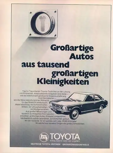 Toyota-Corolla-1973-Reklame-Werbung-genuineAdvertising-nl-Versandhandel 