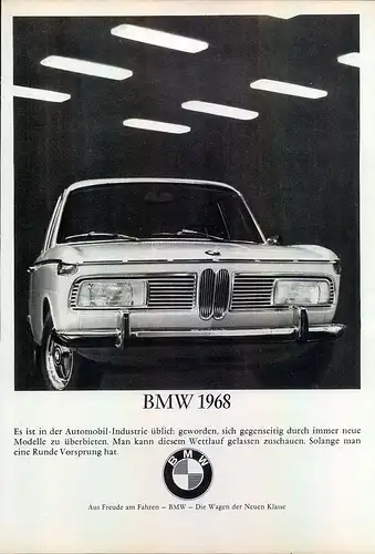 BMW-2000-1967-Reklame-Werbung-genuine Advert-La publicité-nl-Versandhandel