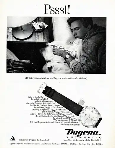 Dugena-Automatic-01-1967-Reklame-Werbung-genuine Advertising- nl-Versandhandel 