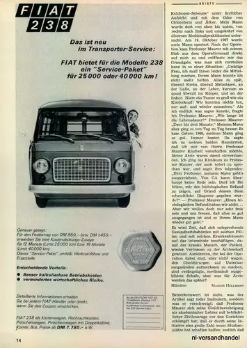 FIAT-238-1971-Reklame-Werbung-genuine Advert-La publicité-nl-Versandhandel