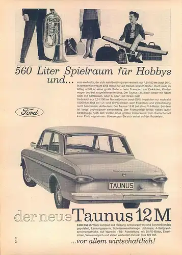 Ford-Taunus-12M-II-1963-Reklame-Werbung-genuineAdvertising-nl-Versandhandel