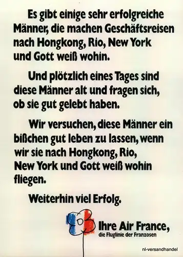 AIR FRANCE-NEW YORK-1971-Reklame-Werbung-genuine Advert-La publicité-nl-Versand