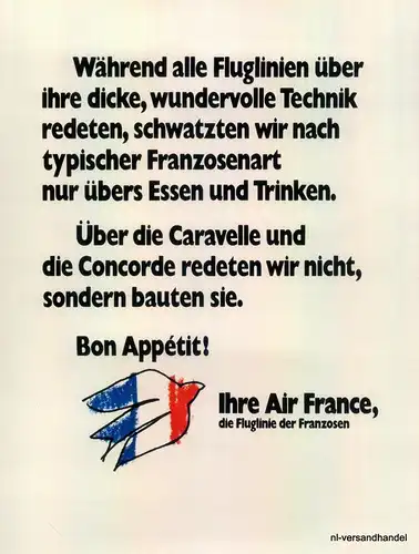 AIR FRANCE-TECHNIK-1971-Reklame-Werbung-genuine Advert-La publicité-nl-Versand