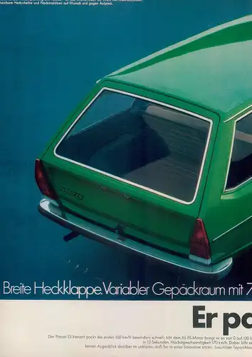 VW-Passat-Variant-1974-II-Reklame-Werbung-vintage print ad-Vintage Publicidad