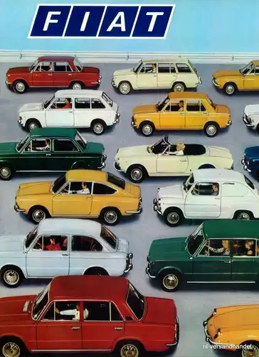 FIAT-FAMILIE-1971-Reklame-Werbung-genuine Advert-La publicité-nl-Versandhandel