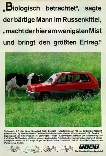FIAT-PANDA-2-1980-Reklame-Werbung-genuine Advert-La publicité-nl-Versandhandel