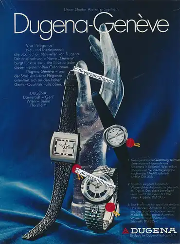 Dugena-Genève-1971-Reklame-Werbung-genuine Advertising-nl-Versandhandel