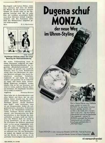 DUGENA-120 DM-1968-Reklame-Werbung-genuine Advert-La publicité-nl-Versandhandel
