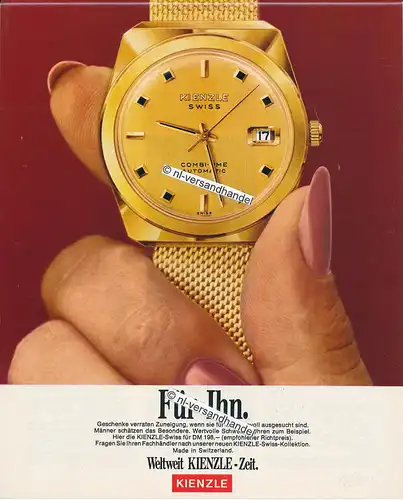 Kienzle-Combi-Time-01-1969-Reklame-Werbung-genuine Advertising-nl-Versandhandel 