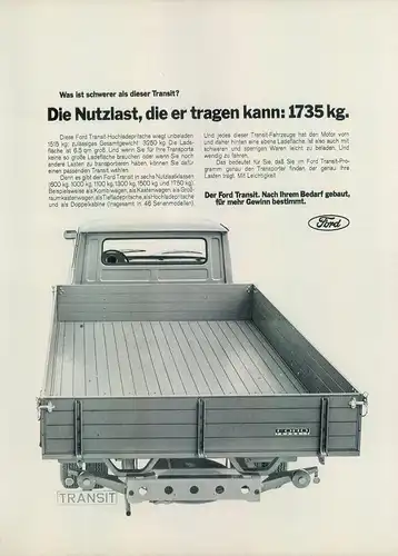 Ford-Transit-1969-IV-Reklame-Werbung-vintage print ad-Vintage Publicidad