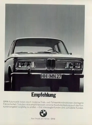 BMW-2000-1969-II-Reklame-Werbung-vintage print ad-Vintage Publicidad