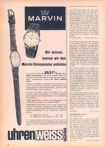 Marvin-Uhren-Weiss-1963-Reklame-Werbung-genuineAdvertising-nl-Versandhandel