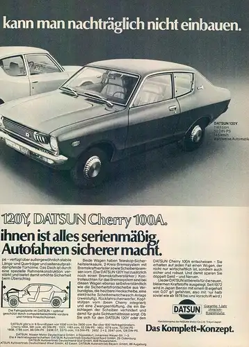 Datsun-120Y-Cherry100A-1975-Reklame-Werbung-genuineAdvertising-nl-Versandhandel
