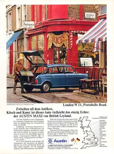 Austin-Maxi-1750-1973-Reklame-Werbung-genuineAdvertising - nl-Versandhandel 