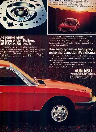 NSU-RO-80-1973-Reklame-Werbung-genuineAdvertising - nl-Versandhandel