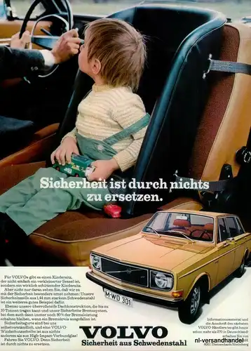 VOLVO-1,44mm-1971-Reklame-Werbung-genuine Advert-La publicité-nl-Versandhandel