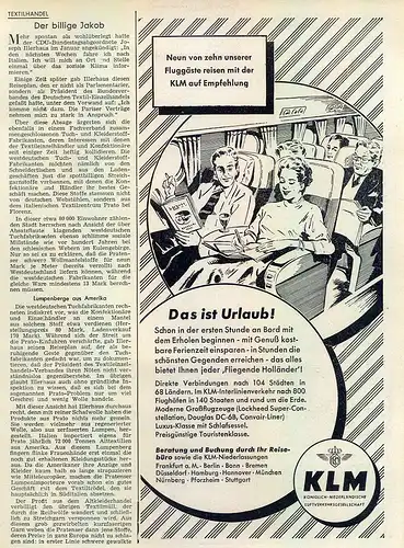 KLM-DC68-1955-Reklame-Werbung-genuine Advert-La publicité-nl-Versandhandel