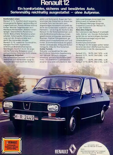 Renault-12-1973-Reklame-Werbung-genuineAdvertising - nl-Versandhandel 