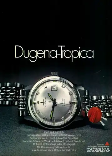 DUGENA-TROPICA-1971-Reklame-Werbung-genuine Advert-La publicité-nl-Versandhandel