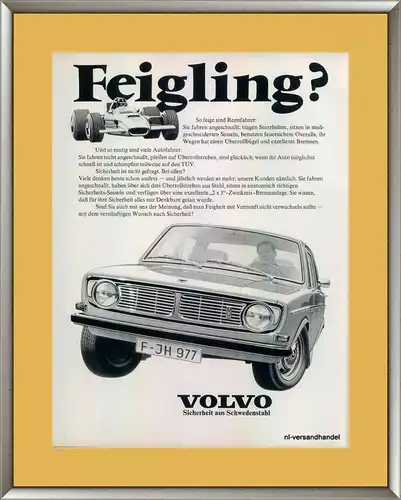 Volvo-1969-Reklame-Werbung-genuine Advert-La publicité-nl-Versandhandel