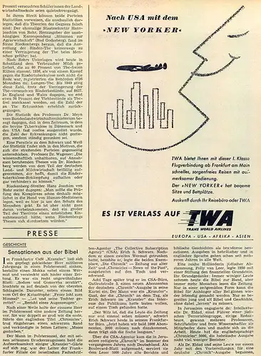 TWA-Airline-1955-Reklame-Werbung-genuine Advert-La publicité-nl-Versandhandel
